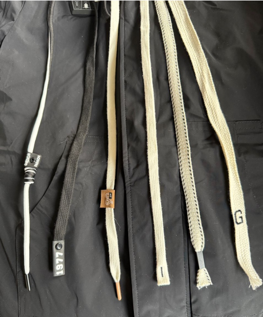 Cotton and polyester drawcord with metal tips supplied across Thane and Mumbai